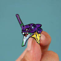 }qi เครื่องแรกที่รุนแรง EVA-01 เข็มกลัดอะนิเมะ Neon Genesis Evangelion Badge Factory ขายตรง