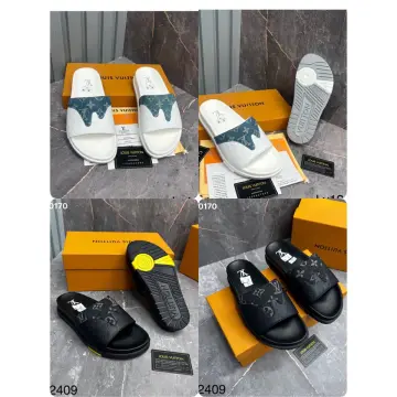 kasut lelaki Original Quality 2021 New Louis Vuitton LV Slides