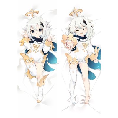 60x180 ซม. เกม Genshin Impact Paimon คอสเพลย์ Dakimakura ปลอกหมอนกอดร่างกาย Prop