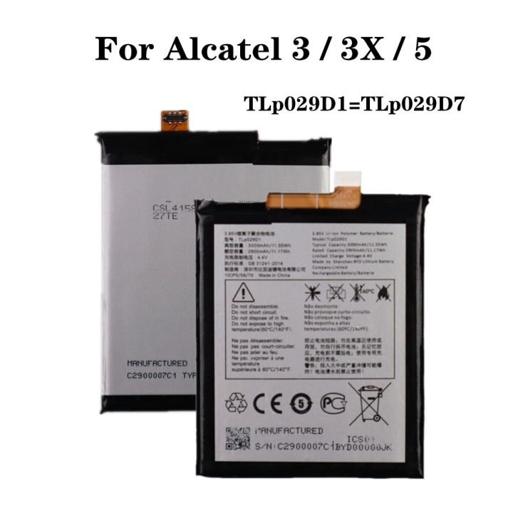 tlp029d1-tlp029d7แบตเตอรี่โทรศัพท์สำหรับ-alcatel-3-3x-5-tcl-v760-y660-ot-5052d-5052y-5058-ot-5086d-ot-5034d-ot-5008y-3000mah-แบตเตอรี่