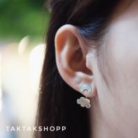 Earring silver925เมฆสายรุ้ง