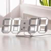 3D LED Wall Clock Modern Digital Alarm Clocks Home Decor Modern Table Desk Night Wall Watch For Home Living Room Decoration