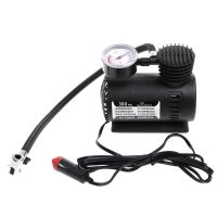 1Pc 300 PSI DC 12V Auto Car Portable Mini Air Compressor Electric Tire Inflator Pump wGauge