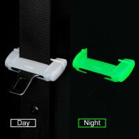 Universal Car Safety Belt Buckle Protector Silicone Anti Scratch Seat Belt Buckle Clip Interior Button Case Luminous Cover White