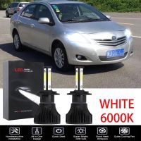 New ชุดหลอดไฟหน้า LED สูง ต่ํา สีขาว สําหรับ Toyota Vios (2007-2013) Combo Pack 6000K 2 ชิ้น