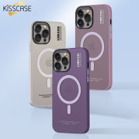 KISSCASE สำหรับ IPhone15ProMax เคสแข็ง Magsafe ให้ความรู้สึกถึงผิวผิวด้านซิลิโคนสำหรับ iPhone 12 13 14 15 Pro Max 15Pro กันกระแทกกรอบ TPU ฝาหลังแบบแข็งฝาครอบกรอบหลังมือถือ