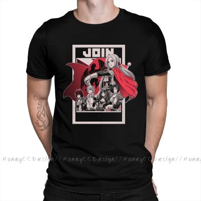 Fire Emblem Join Black Eagles Print Cotton T-Shirt Camiseta Hombre For Men Fashion Streetwear Shirt Gift