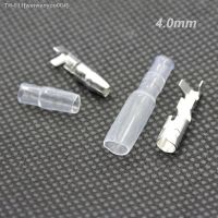 ☽ 200pcs/50 Sets Car Auto Motorcycle Bullet Terminals 4mm 3.5mm Male Female Wire Bullet Crimp Connectors Terminal