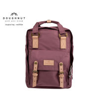 DOUGHNUT BAG : MACAROON CLASSIC REBORN SERIES : PLUM : กระเป๋าโดนัทน้ำหนักเบา หนังแท้รีไซเคิล กันน้ำได้ ( รหัสสินค้า 05554 )