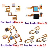 สำหรับ Xiaomi Redmi Note 4 4X 5 5A 3 Pro เซ็นเซอร์ลายนิ้วมือบ้านคืนกุญแจปุ่มเมนูชิ้นส่วนสายเคเบิลเฟล็กซ์ริบบอน