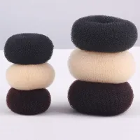 【CC】❀∋  Black/Brown/Ivory 1PC Ladies Donut Hairbands Bun Fashion Hair Styling Accessories