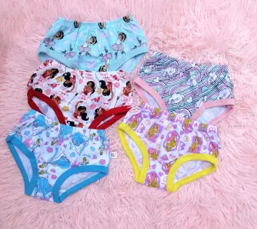 Fashion 6PCs Pure Cotton Disney Printed Girls Panties+Free Panty Bag @ Best  Price Online