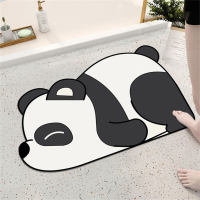 Cute Cat, Dog Panda Quick Drying Anti-Slip Mat Super Absorbent Bath Mat Nappa Skin Floor Mats Toilet Car Home Decor