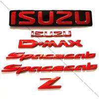 ชุด ป้ายโลโก้ 3D รอบคัน อีซูซุ ดีแม็ก สเปซแค็บ แซท All new ISUZU D-MAX Spacecab Z สีแดง