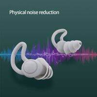 D57D 1 Set Noise Cancelling Sound Blocking Reduction Earplugs for Swimming Snoring Airplanes Studying Work 40dB SNR