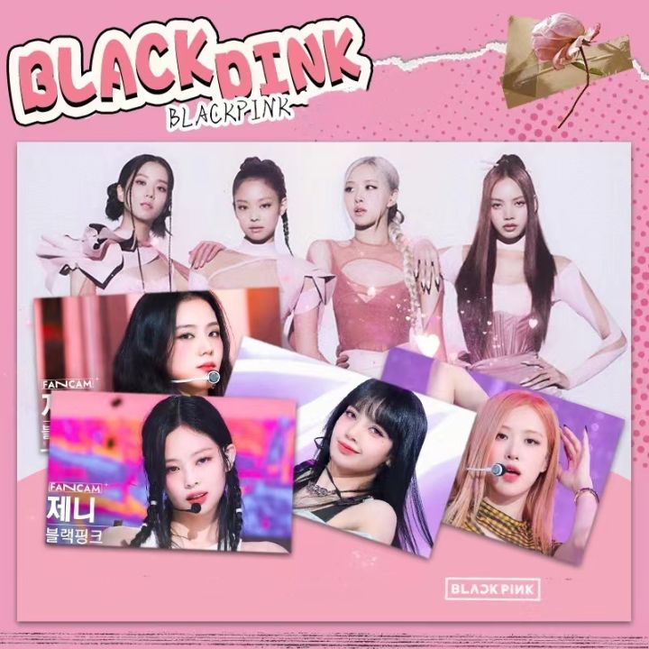 7pcsset 2023 Blackpink Flashing Photocards Idol Solo Hd Album Photos 7608