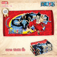 ของแท้ 100%  JHC Towel ผ้าเช็ดตัว ผ้าขนหนู ลิขสิทธิ์ One Piece OP-2010 ขนาด 16x32 นิ้ว(เช็ดผม)