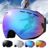 Magnetic Ski Goggles Winter Anti-Fog Snowboard Goggles Double-Layers UV400 Protection Snowmobile Outdoor Skiing Glasses