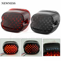 Red e LED laydown Taillight for Harley Dyna Electra Glide FXD FLHT FLTR FXST FLHX XL 1200