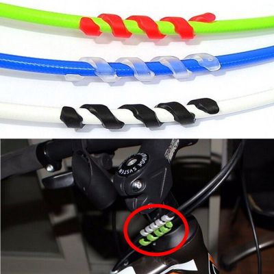 5PCS Colorful Silicone Cycling Bicycle Cable Protector Bike Shift Brake Anti-friction Line Sleeve Frame Protect Accessory