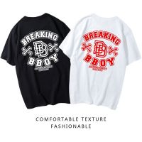 American hip hop T-shirt mens breaking street loose bboy top womens hiphop short sleeve trend