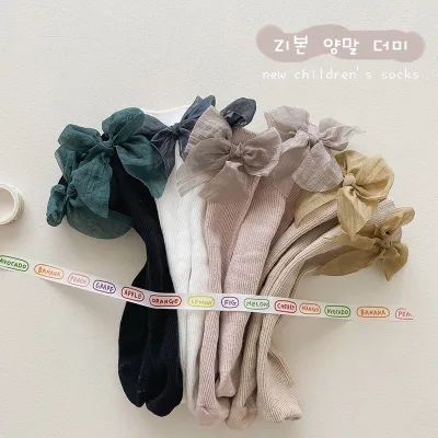 [COD] and Korean Bow Knot Stockings Baby Socks Needle