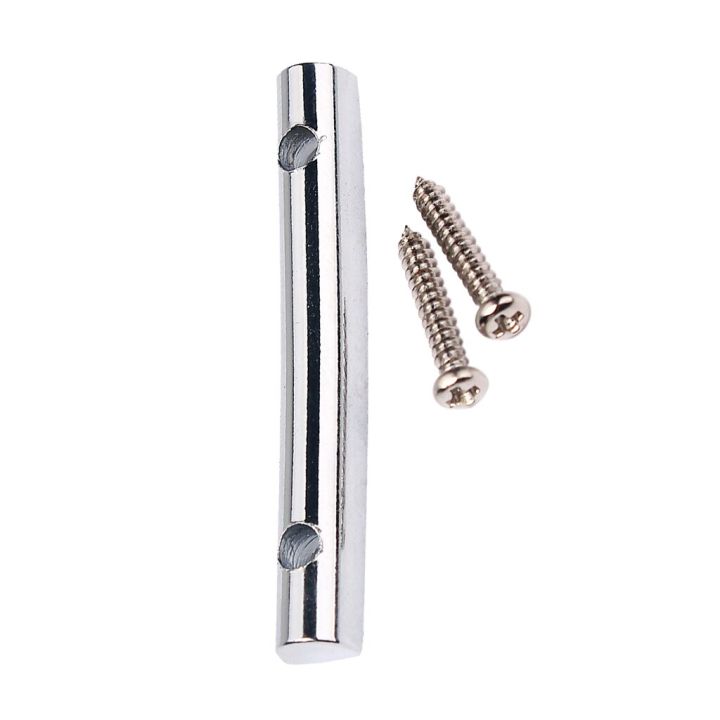42mm-string-retainer-bars-tension-bars-with-mounting-screws-for-electric-guitar-silver