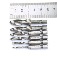 【☸2023 New☸】 xunreng4 1Pcs สกรูเมตริกก๊อก Dril Bits Hss 1/4 Hex Shank M3 M4 M5 M6 M8 M10ต๊าปเกลียวสกรูเกลียว Dril เครื่องมือช่างไม้ดอกสว่าน