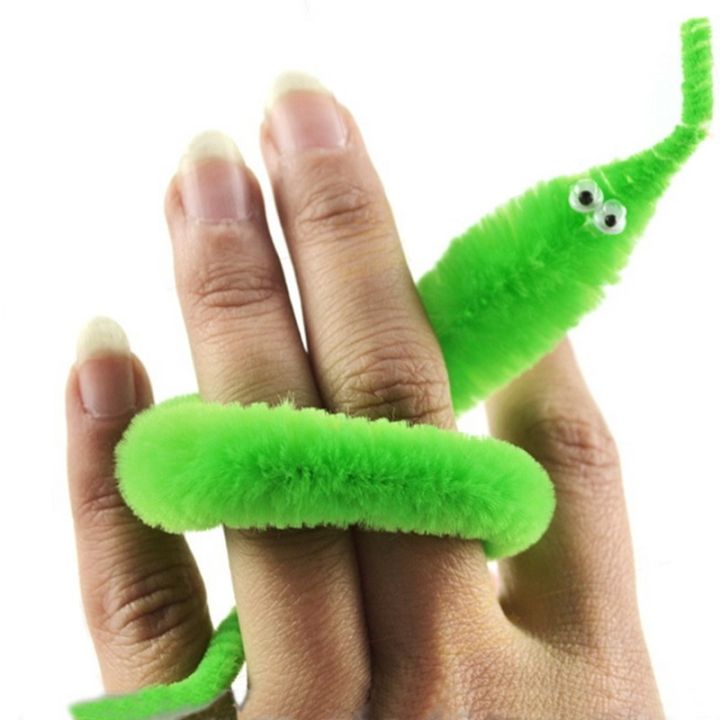 【ready Stock】 1pc Magicians Toy Magical Worm Magic Trick Twisty Worm Plush Wiggle Bile Pussy