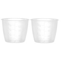 2 Pack Rice Measuring Cups Clear Plastic Kitchen Rice Cooker Replacement Cups Kitchen Supplies Measuring Tools