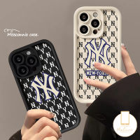 เคสแบรนด์ทันสมัยหรู Misssconnie สำหรับ IPhone 11 14 13 15 12 Pro Max 7Plus XR X XS MAX 8 7 6 15 6S Plus SE 2020สีดำขาวกันกระแทก