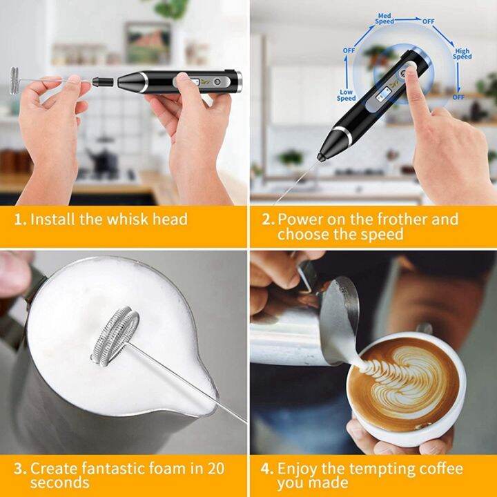 milk-frother-usb-rechargeable-lcd-hand-mixer-with-3-stainless-steel-whisk-3-speeds-handheld-frother-whisk-electric