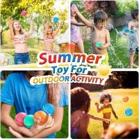 10pcs Reusable water balloons  summer water toys  outdoor toys  pool toys  kids adult  water bombs  silicone water bal Balloons