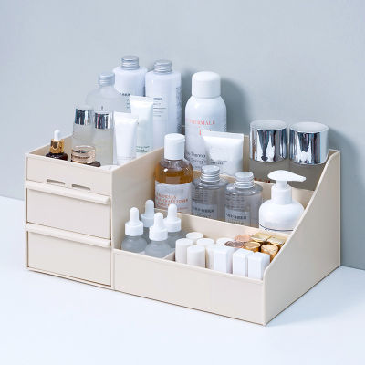 Cosmetic Makeup Organizer with Drawers Plastic Bathroom Skincare Storage Box Brush Lipstick Holder Organizers Jewelry Storage