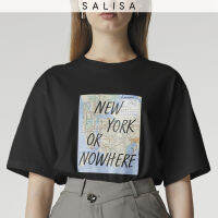 SALISA - oversized T-SHIRT New York or Nowhere Ivory NY