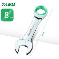 LAOA Mini Short Ratchet Wrench 5.5-15mm Adjustable Key CR-V Monkey Wrench for Car Vehicle Auto Replacement Parts DIY Hand Tools