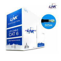 LINK สาย LAN US-9106OUT สาย LAN CAT6 (250 MHz) UTP PE Outdoor w/Cross Filler, 23AWG Double Jacket ความยาว 305 เมตร ใช้ภายนอกอาคาร สายสีดำ ฉนวนหุ้ม 2 ชั้น Double Jacket ขนาด 24 AWG ยาว 305 เมตร