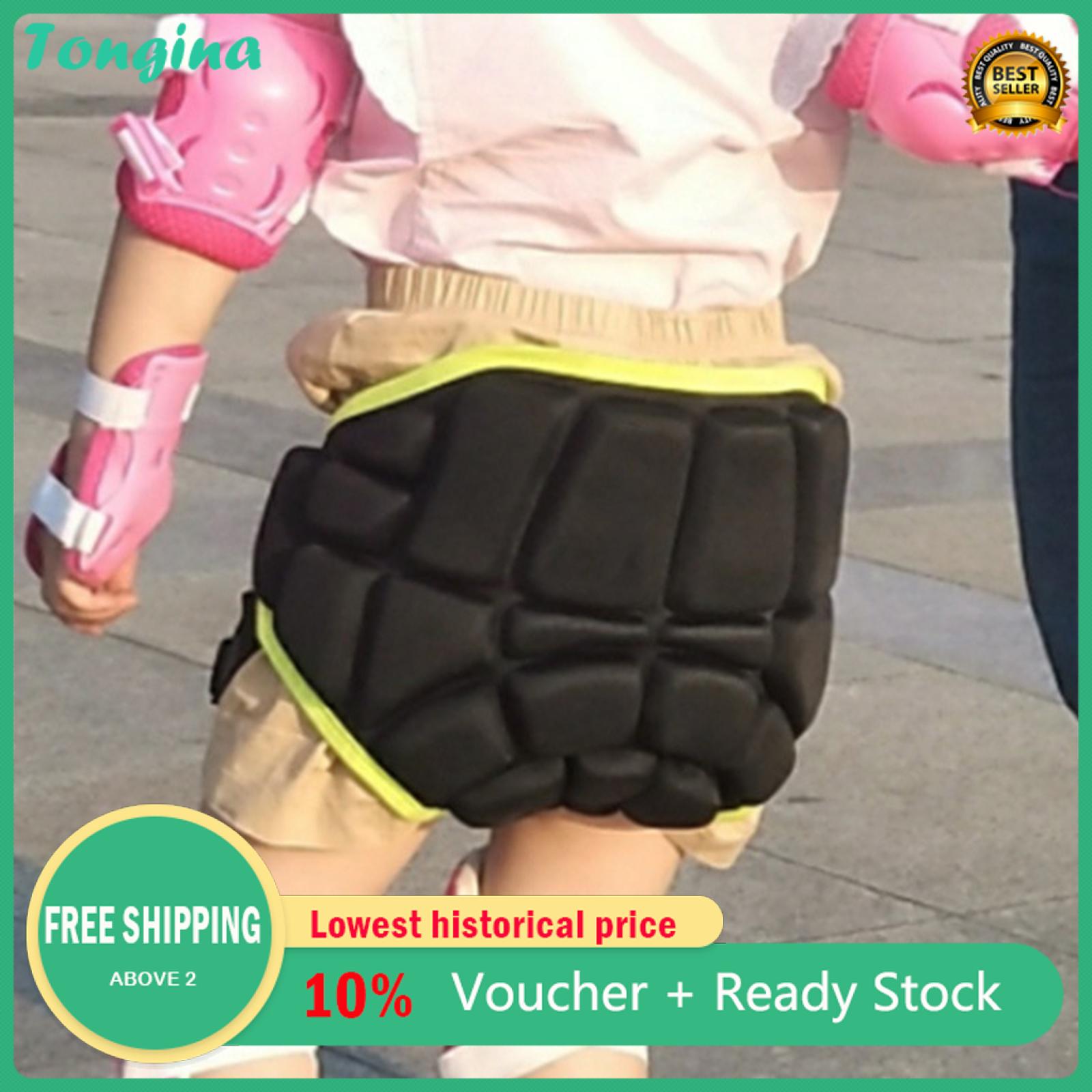 Tongina 3D Padded Shorts & Skirt Protective Hip and Butt for Ski Skate Snowboard Breathable & Durable 