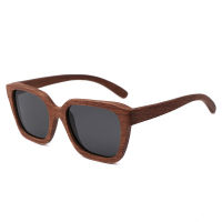 Men Black Walnut Wood Sunglasses Polarized Lens Vintage UV400 Eyewear Women Bamboo Glasses in Gift Box