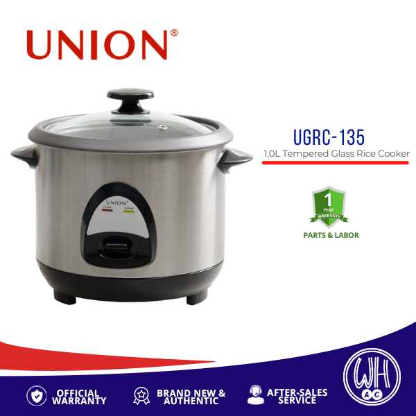 Union 1.0L Tempered Glass Rice Cooker UGRC-135 | Lazada PH