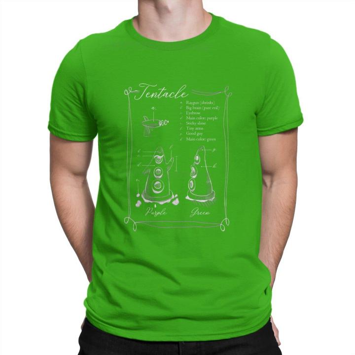 scientific-illustration-males-t-shirt-day-of-the-tentacle-game-summer-tops-men-t-shirts-cotton-t-shirts-harajuku-top-quality