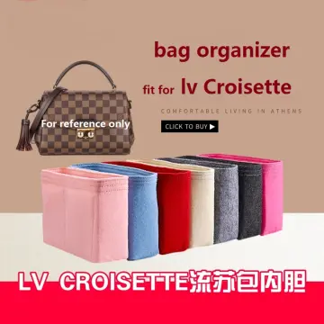 Kaimao Insert for LV Croisette Bag,LV Croisette Insert, LV Croisette  organizer (Red)