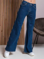 83400-01 Womens High Waist Wide Jeans  - Culotte Jeans