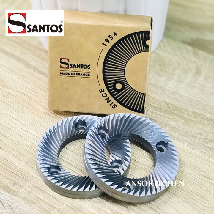 Santos ชุดฟันบด เฟืองบดกาแฟ 63.5 mm ของแท้ สำหรับเครื่องบดกาแฟยี่ห้อ Santos No.1 ผลิตในประเทศฝรั่งเศส Santos Coffee Grinding Disc