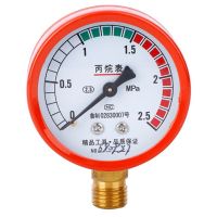 เกจวัดความดันโพรเพนโพรเพนควบคุมมาตรวัดก๊าซเชื่อม0-2.5MPA 0-0.25MPA วาล์วลดความดันเครื่องวัดการไหลของก๊าซ