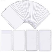 ♛ 25Pc A6 Binder Pocket Transparent PVC 6 Hole Pocket Zip Folder Plastic Money Budget Envelope Card Document Loose-leaf Refill Bag