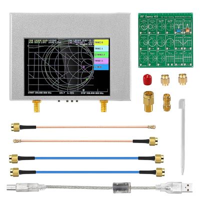 NanoVNA V2 Plus4 50KHz-4GHz Vector Network Analyzer with RF Demo Kit - Measuring S Parameters HF VHF UHF SWR,Phase,Delay