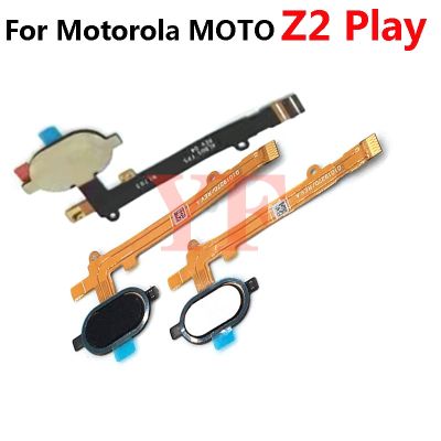 สําหรับโมโตโรล่า MOTO Z2 Z เล่น XT1710-08 XT1635-03 XT1650-05 Touch ID ลายนิ้วมือ เซนเซอร์ ปุ่มโฮม ลายนิ้วมือ กลับคีย์ Flex