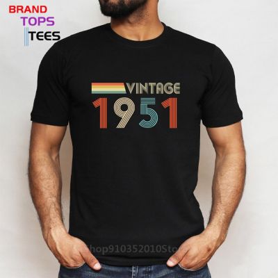 50S Clothing Vintage 1951 Original Parts T Shirt Men Born In 1951 T-Shirt Birthday Gift Short Sleeves O Neck Cotton Tops Tee
