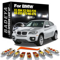 BADEYA Canbus Car LED Interior Map Trunk Dome ​License Plate Light Kit For 2000-2015 BMW X1 E84 X3 E83 F25 X5 E53 E70 X6 E71